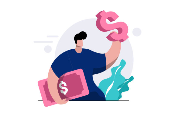 Financial Accounting flat illustration
