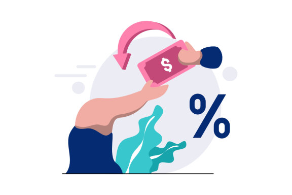 Financial Accounting flat illustration