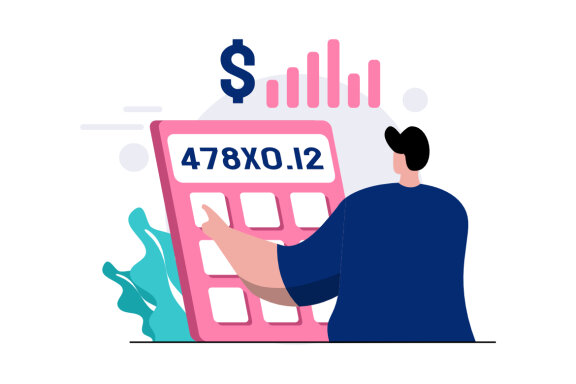 Financial Accounting flat illustration