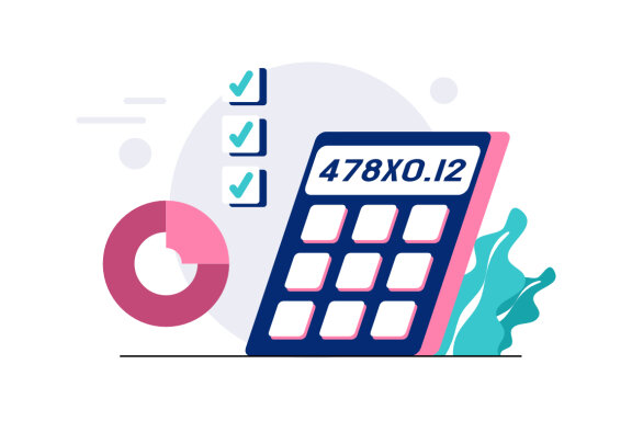 Financial Accounting flat illustration