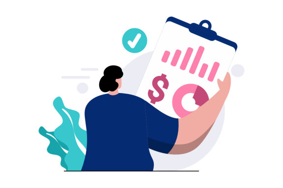 Financial Accounting flat illustration
