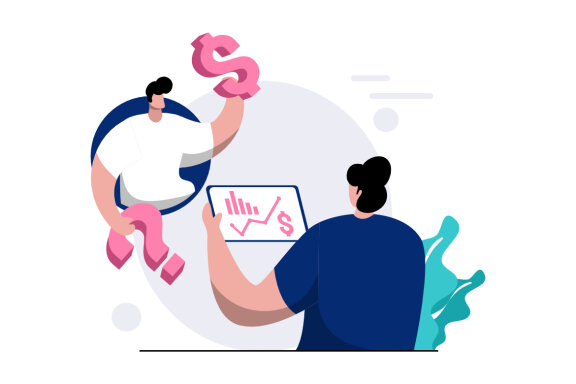 Financial Accounting flat illustration