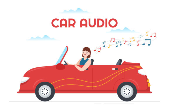 10 Car Audio Illustration
