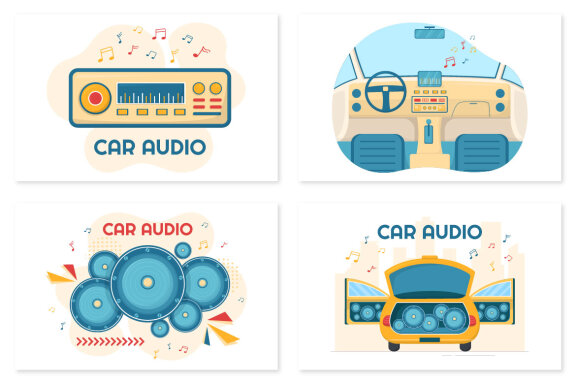 10 Car Audio Illustration