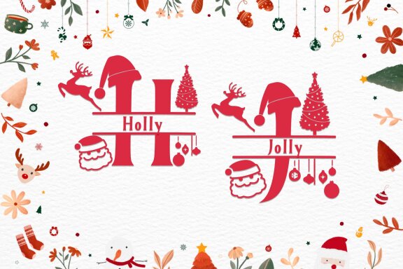 Welcome Christmas Monogram