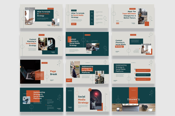 Social Media Strategy PowerPoint Template