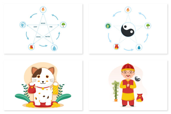 9 Feng Shui Five Elements Illustration
