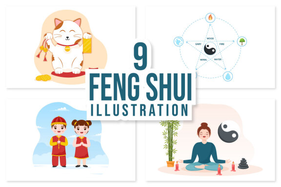 9 Feng Shui Five Elements Illustration