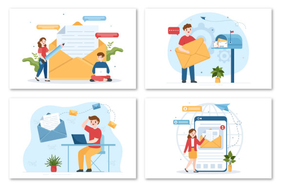 14 Email Marketing Service Illustration