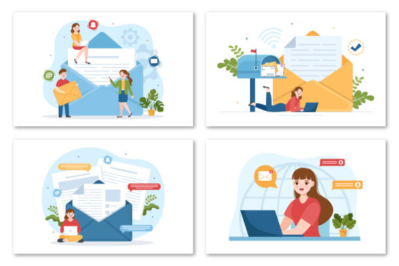 14 Email Marketing Service Illustration