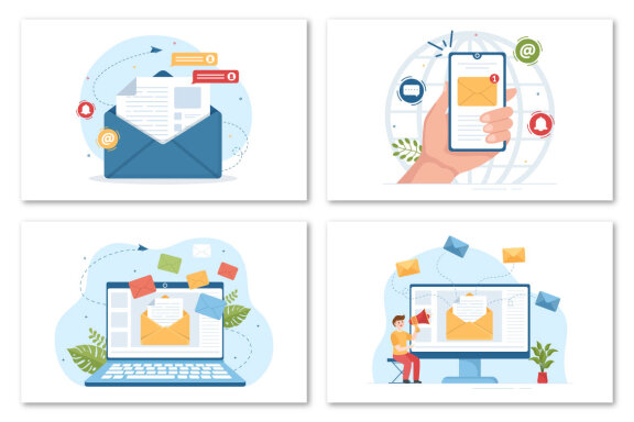 14 Email Marketing Service Illustration
