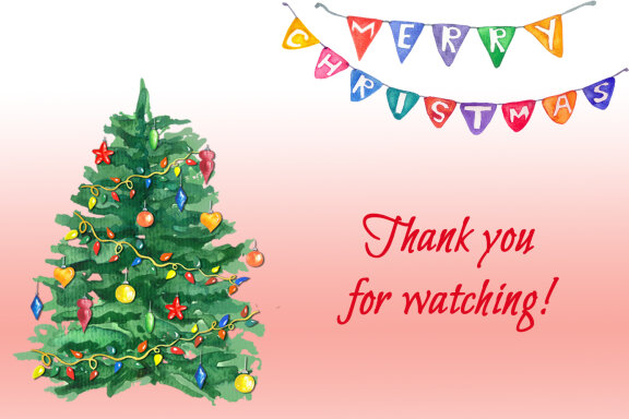 Homey Christmas Watercolor Cliparts Set