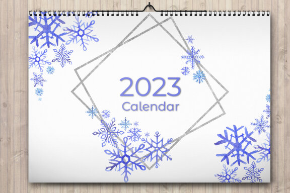 Watercolor Snowflake Frames&Compositions