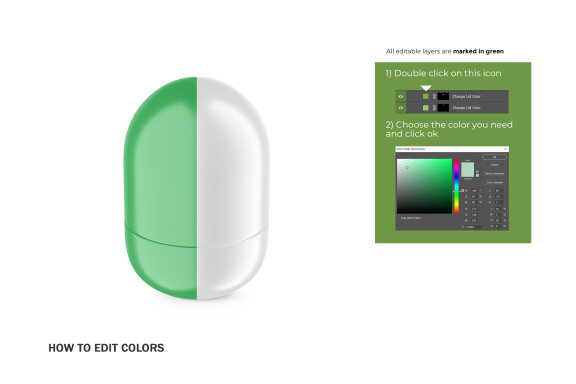 Plastic Roll-On Bottle - PSD Mockup