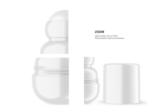 Plastic Roll-On Bottle - PSD Mockup