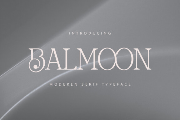 Balmoon modern serif