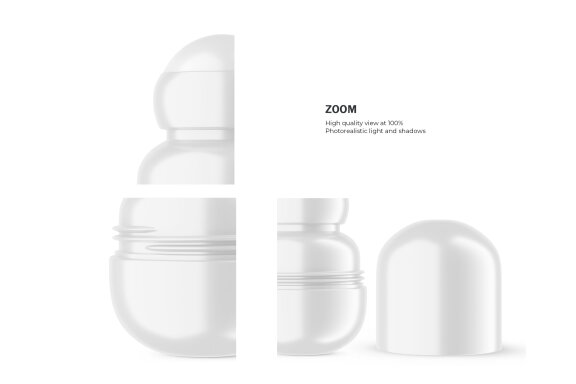 Plastic Roll-On Bottle - PSD Mockup