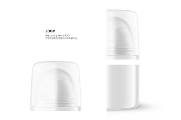 Plastic Roll-On Bottle - PSD Mockup