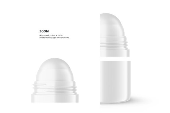 Plastic Roll-On Bottle - PSD Mockup