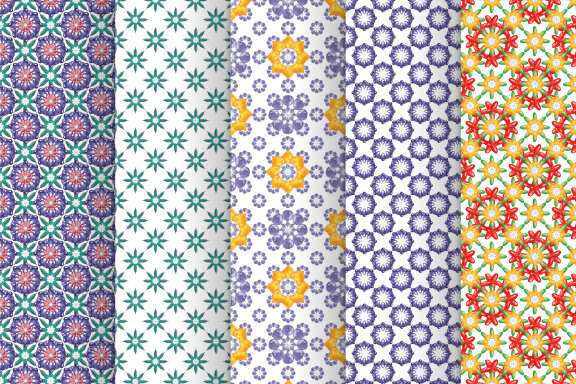Christmas Decor on Watercolor Patterns