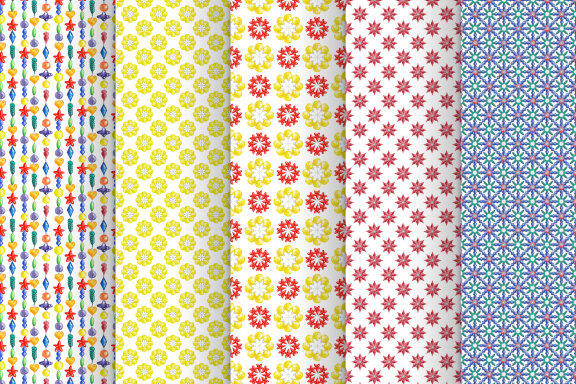 Christmas Decor on Watercolor Patterns