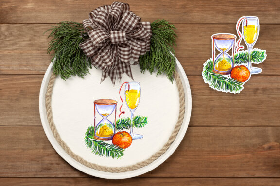 Watercolor Cliparts Set Cozy Christmas Set