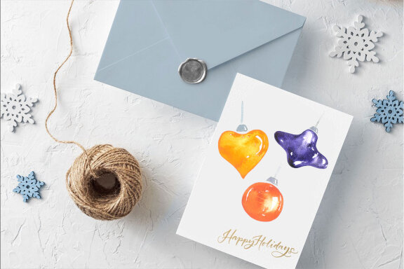 Christmas Toys Watercolor Set