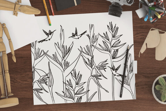 Tropics Coloring Pages