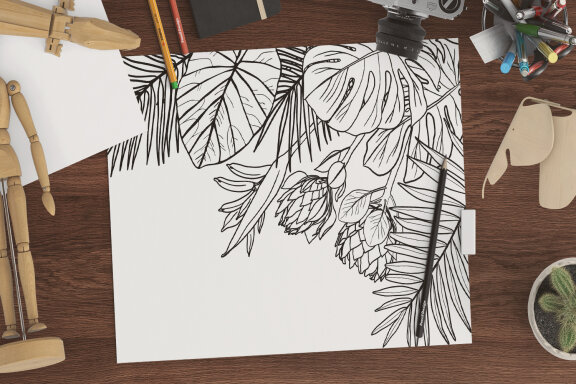 Tropics Coloring Pages