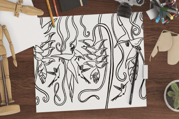 Tropics Coloring Pages