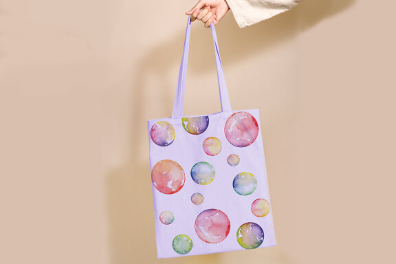 Watercolor Soap Bubbles