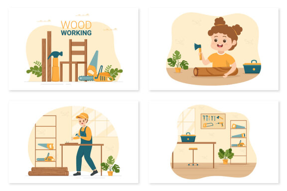 14 Woodworking Illustration