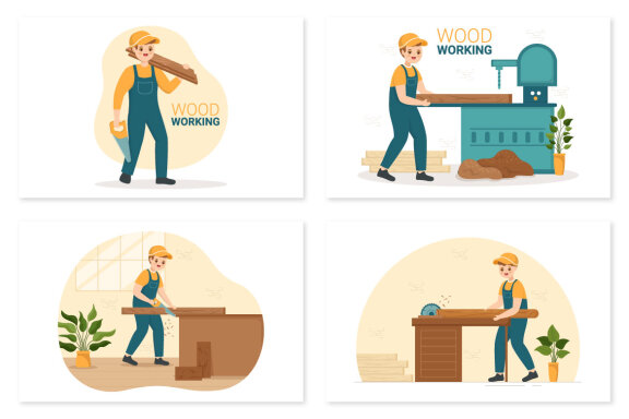 14 Woodworking Illustration