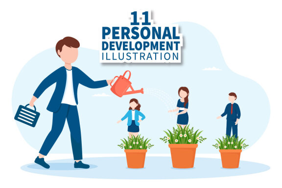 11 Personal Development Illustration