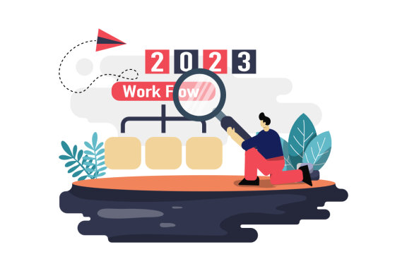 Happy new year 2023 flat illustration