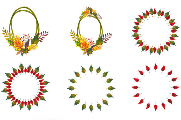Watercolor Cliparts Autumn Leaves