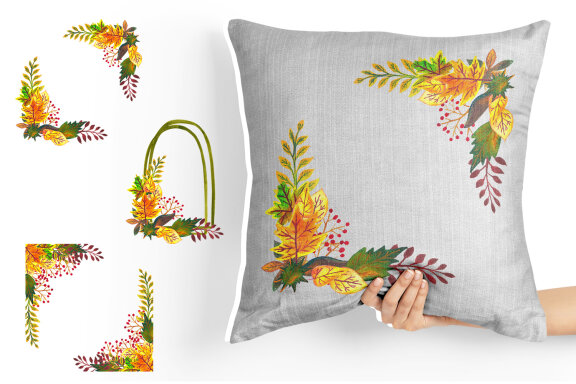 Watercolor Cliparts Autumn Leaves