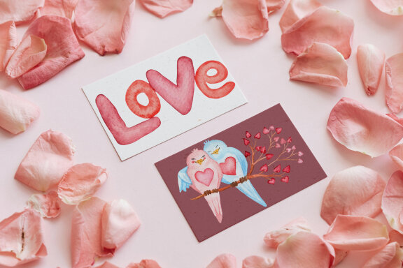Valentine's Day Watercolor Cliparts
