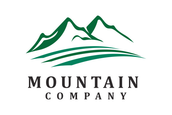 Mountain icon logo template vector illustration design