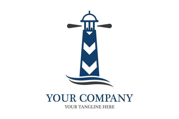 Lighthouse icon logo and vector illustration beacon tower design