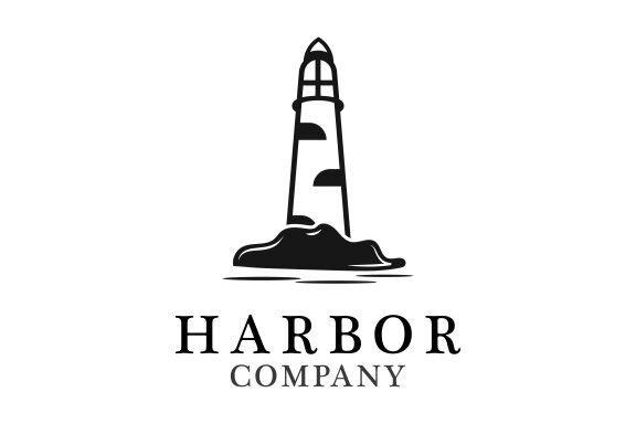 Lighthouse icon logo and vector illustration beacon tower design
