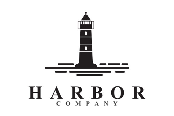 Lighthouse icon logo and vector illustration beacon tower design