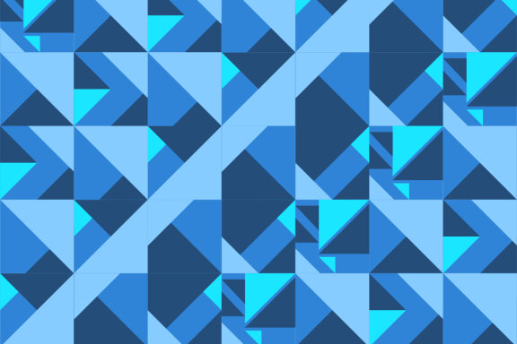 Dark Blue geometric pattern minimalist artwork