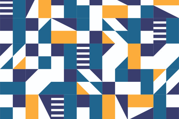 Dark Blue geometric pattern minimalist artwork