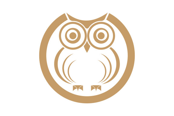Owl logo icon design animal and simple business abstract vector