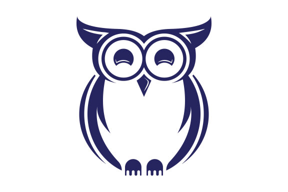 Owl logo icon design animal and simple business abstract vector