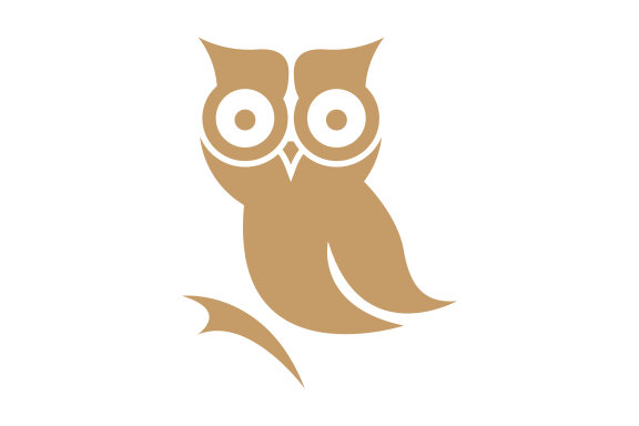 Owl logo icon design animal and simple business abstract vector