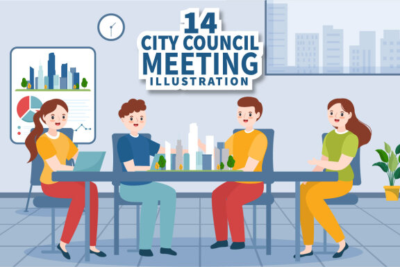 14 City Council Meeting Illustration