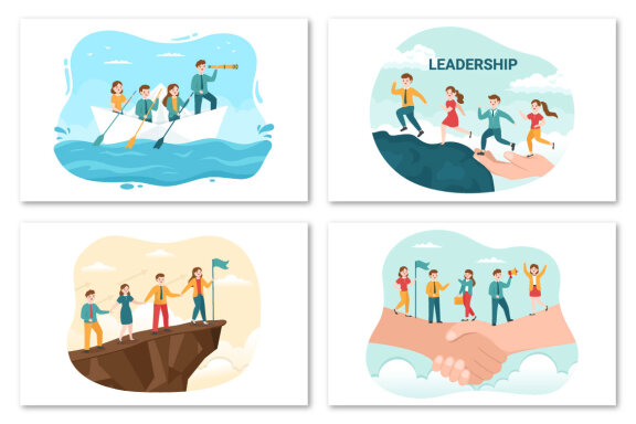 12 Business Leadership - FREE Illustrations