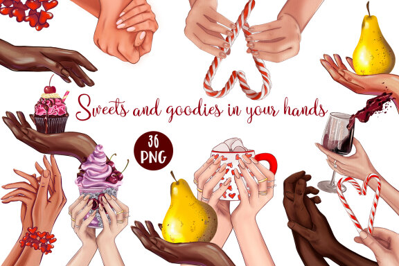 Clipart Love hands | valentine's day png